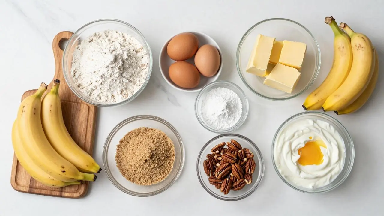 Best Moist Banana Bread with Pecan Streusel Topping (Super Easy & Rich)