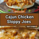 recipe image of a realistic top down mise en place shot showing fresh ground chicken cajun seasoning onion bell pepper celery garlic tomato sauce crushed tomatoes butter oil brown sugar heavy cream hot sauce cheese mozzarella pepper jack worcestershire sauce arranged on a white marble kitchen counter with healthy clear glass bowls and rustic brown wooden kitchen sets under soft diffuse daylight