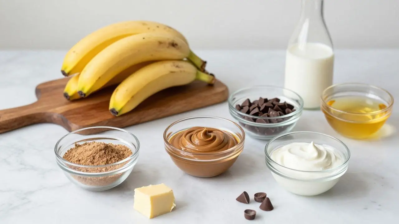 Quick Chocolate Peanut Butter Banana Bread That's Always Moist