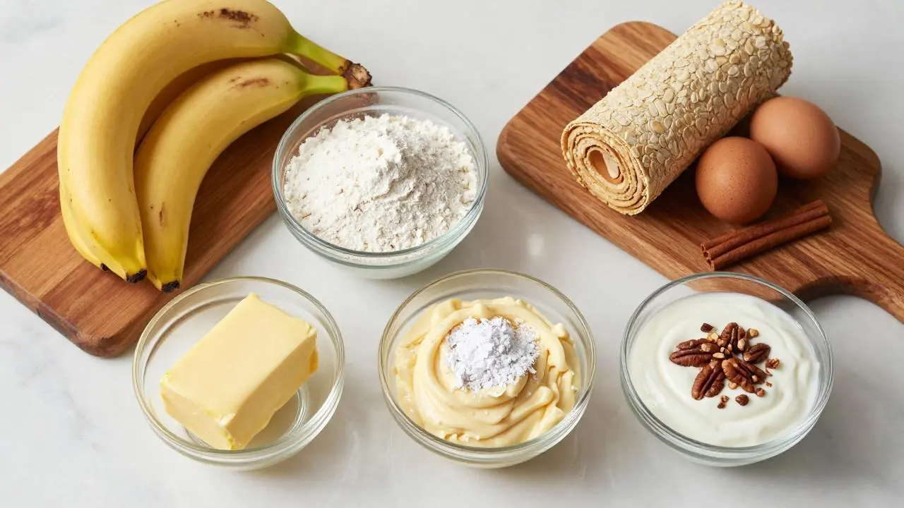 Moist Cinnamon Roll Banana Bread With Cream Cheese Frosting