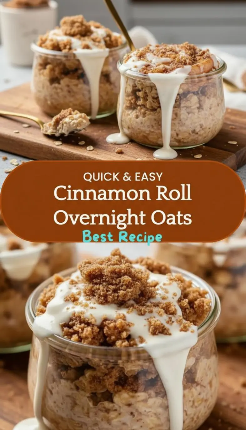 recipe image of rolled oats milk dairy almond oat cinnamon brown sugar maple syrup greek yogurt vanilla yogurt chia seeds flax seeds vanilla extract salt cream cheese for icing pecans nuts almond butter