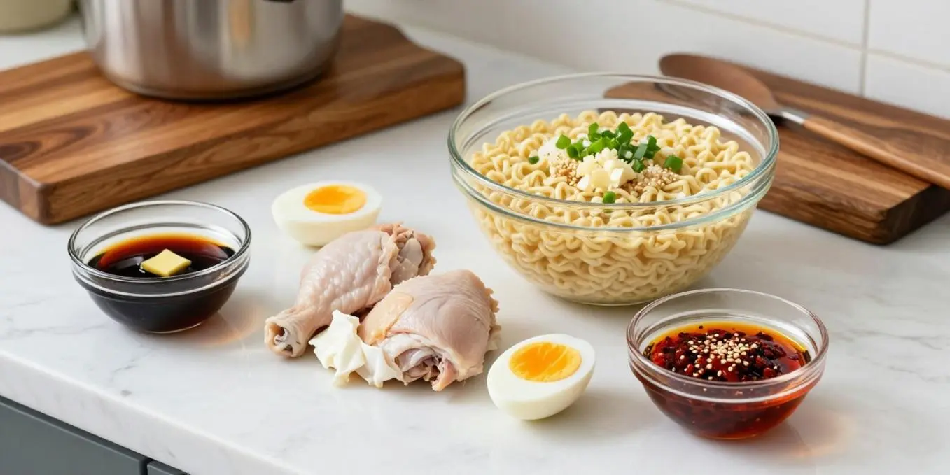 Creamy Garlic Chicken Ramen: Easy 30-Minute Dinner!