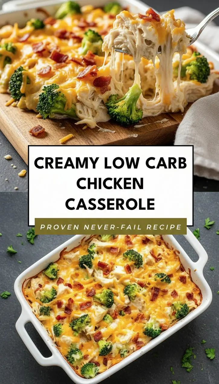 recipe image of chicken breast thighs shredded broccoli florets cream cheese heavy cream cheddar cheese mozzarella parmesan pork rinds ranch dressing sour cream butter cauliflower rotisserie chicken gouda arranged on a white marble kitchen counter with healthy clear glass bowls and rustic brown wooden kitchen sets under soft diffuse daylight