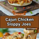 recipe image of a top down mise en place shot showing ground chicken cajun seasoning onion green bell pepper celery garlic crushed tomatoes brown sugar heavy cream hot sauce cheese slaw sour cream arranged on a white marble kitchen counter with healthy clear glass bowls and rustic brown wooden kitchen sets under soft diffuse daylight