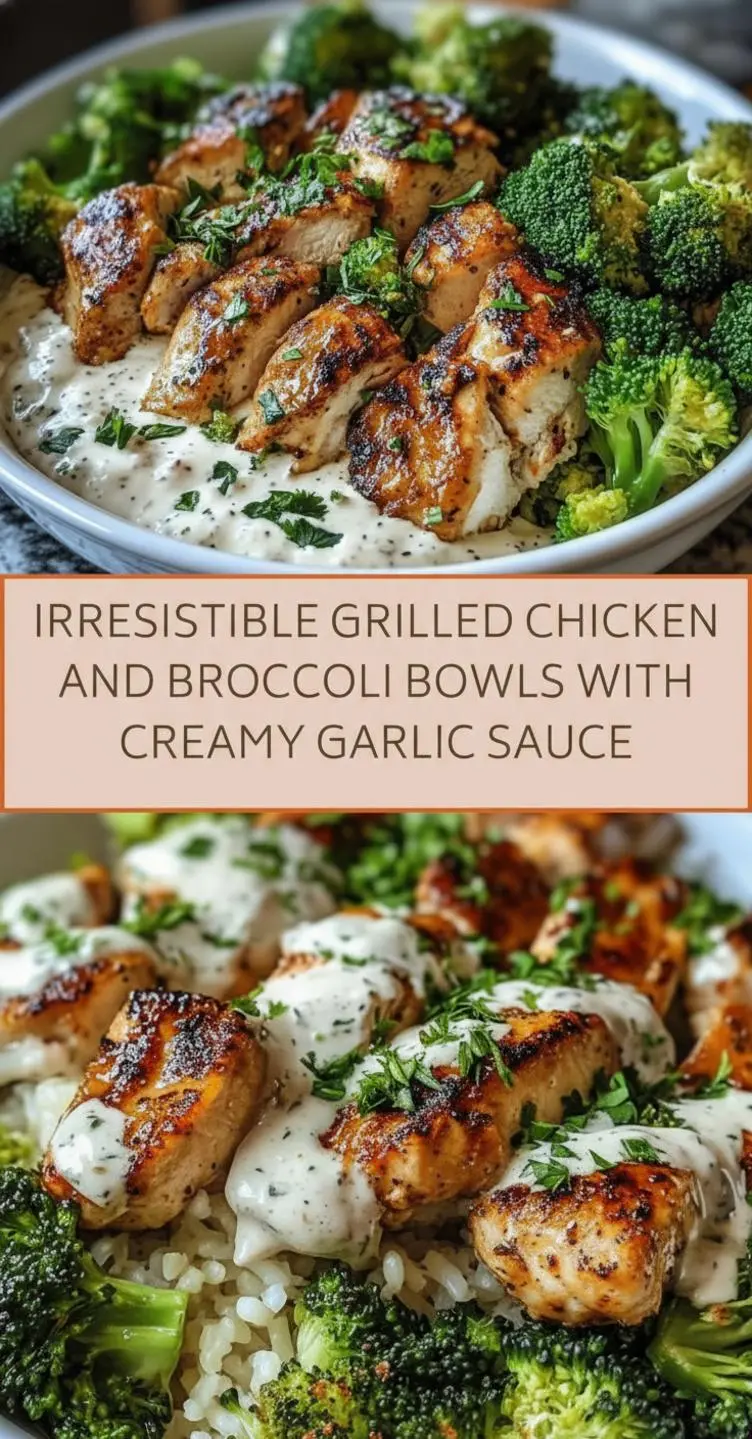 recipe image of grilled chicken breasts broccoli florets olive oil garlic heavy cream parmesan cheese butter rice quinoa lemon juice paprika greek yogurt chicken thighs arranged on a white marble kitchen counter with healthy clear glass bowls and rustic brown wooden kitchen sets under soft diffuse daylight