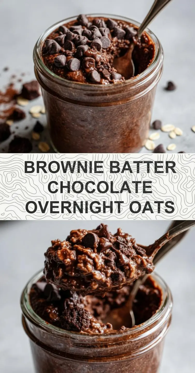 recipe image of a realistic top down mise en place shot showing rolled oats unsweetened cocoa powder chia seeds almond milk greek yogurt maple syrup peanut butter dark chocolate chips chocolate protein powder vanilla extract cinnamon sea salt banana fresh berries nuts coconut shreds and granola arranged on a white marble kitchen counter with healthy clear glass bowls and rustic brown wooden kitchen sets under soft diffuse daylight