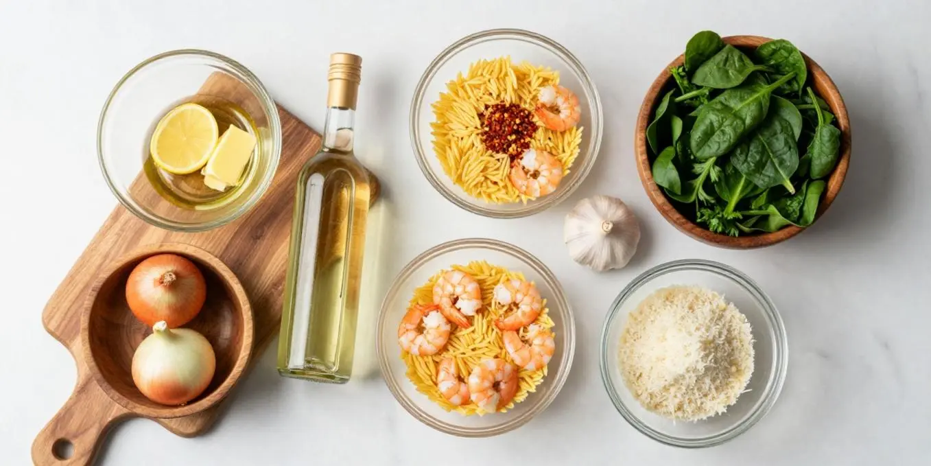 20-Minute Lemon Garlic Orzo Shrimp (Easy Weeknight Meal!)