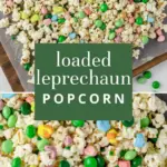 recipe image of Popcorn plain kettle corn or microwave white chocolate chips or candy melts green chocolate candy melts Lucky Charms cereal mini pretzels marshmallows mini or full sized MMs green mint or assorted sprinkles St Patricks Day themed or gold butter vegetable or coconut oil brown sugar almond bark peanuts or almonds optional yogurt pretzels substitution Chex cereal substitution Skittles substitution freeze dried fruit lemon zest