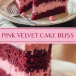 recipe image of a realistic top down mise en place shot showing the fresh ingredients including cake flour granulated sugar buttermilk unsalted butter egg whites pink gel food coloring vanilla extract baking powder baking soda salt vegetable oil cocoa powder vinegar almond extract on a white marble kitchen counter with healthy clear glass bowls and rustic brown wooden kitchen sets under soft diffuse daylight