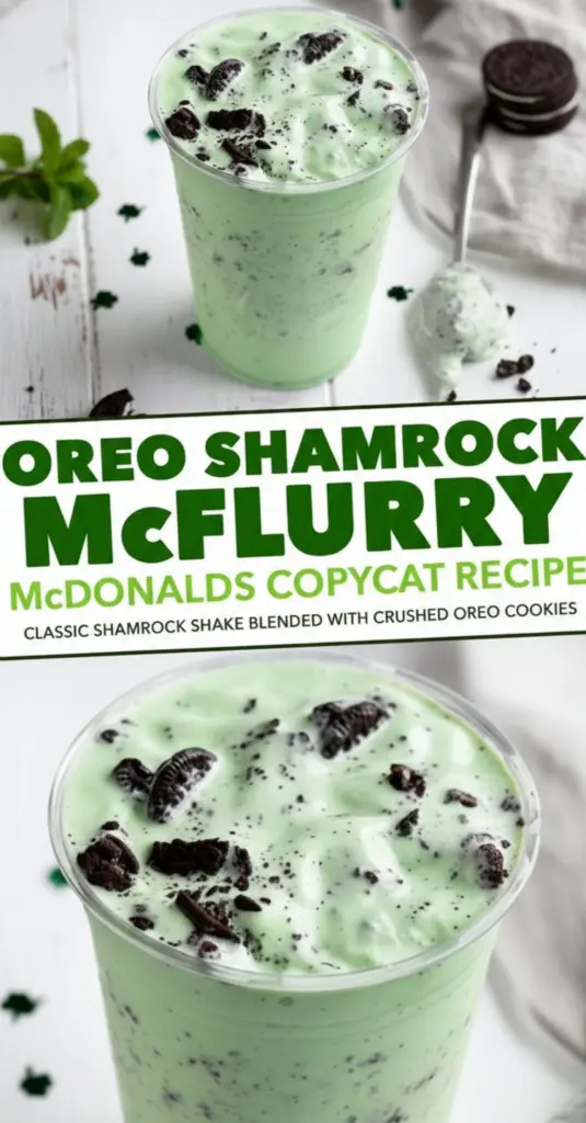 recipe image of Top-down shot of vanilla ice cream Oreo cookies milk mint extract green food coloring cool whip and whipped cream in clear glass bowls on a white marble kitchen counter with rustic brown wooden kitchen sets under soft diffuse daylight