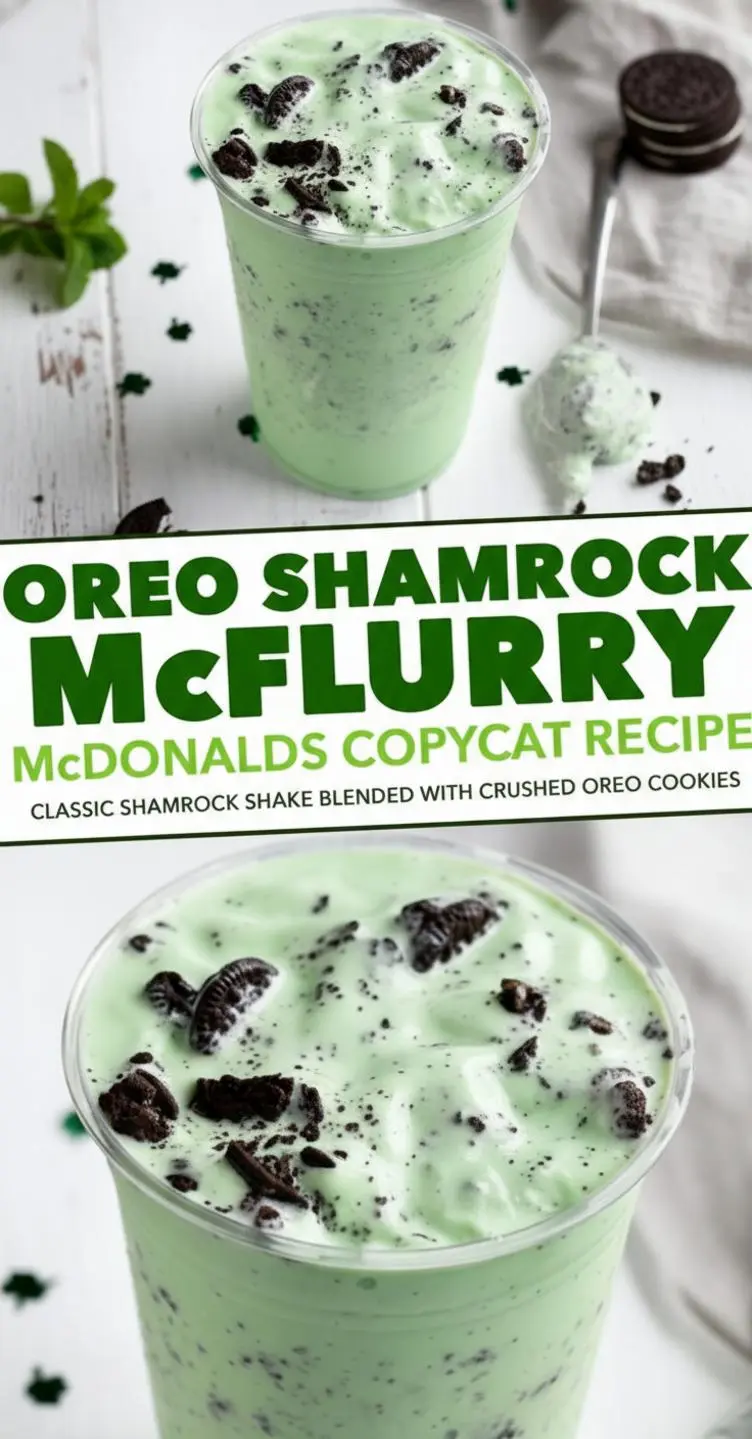 recipe image of Top-down shot of vanilla ice cream Oreo cookies milk mint extract green food coloring cool whip and whipped cream in clear glass bowls on a white marble kitchen counter with rustic brown wooden kitchen sets under soft diffuse daylight