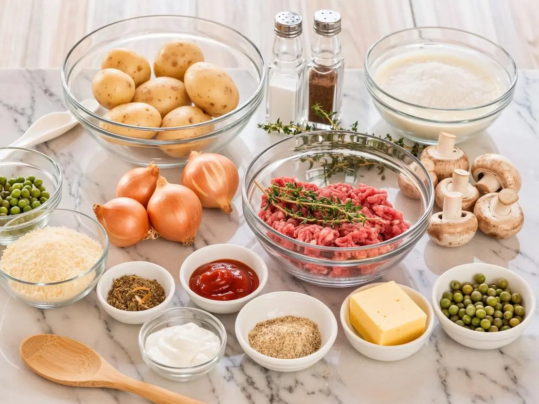 Quick Salisbury Steak Meatballs with Garlic Herb Mashed Potatoes - Easy 30-Minute Family Dinner!