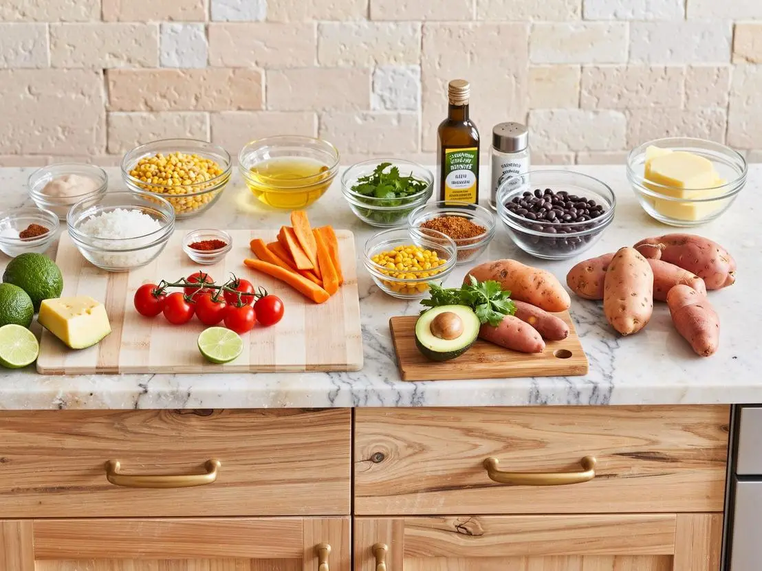 Crispy Sweet Potato Taco Bowl - Easy 30-Minute Dinner Recipe