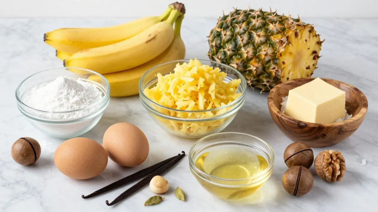 BEST Tropical Hawaiian Banana Bread with Coconut & Pineapple - Easy Recipe