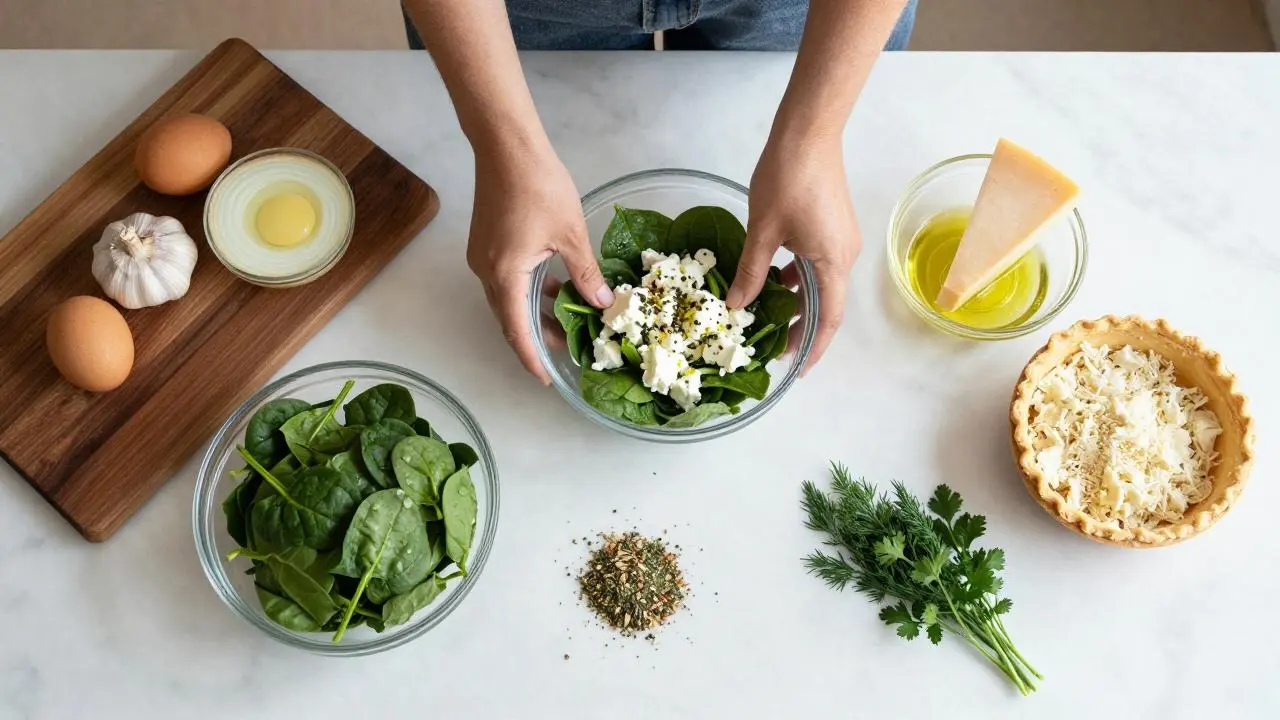 Crispy Spinach Stuffed Pie: Easy Weeknight Dinner!