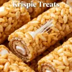 image of Rice Krispies cereal mini marshmallows butter graham crackers chopped crushed Hersheys chocolate bars marshmallow creme fluff salt vanilla extract arranged on a white marble kitchen counter in clear glass bowls with rustic brown wooden kitchen sets under soft diffuse daylight top down shot realistic