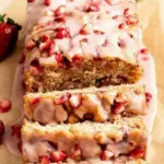 recipe image of fresh strawberries flour sugar eggs butter milk vanilla extract baking powder salt cinnamon lemon juice cream cheese coconut oil applesauce almond flour oat flour honey maple syrup stevia baking soda ground flaxseed chia seeds nuts chocolate chips arranged on white marble kitchen counter healthy clear glass bowls rustic brown wooden kitchen sets soft diffuse daylight realistic top down mise en place shot