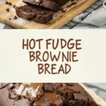 recipe image of flour cocoa powder butter sugar eggs vanilla extract baking soda salt hot fudge sauce chocolate chips nuts espresso powder oil milk coconut oil almond flour arranged on a white marble kitchen counter with healthy clear glass bowls and rustic brown wooden kitchen sets under soft diffuse daylight