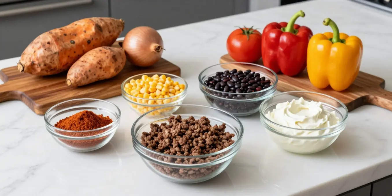 Quick Southwestern Ground Beef Sweet Potato Skillet - Easy Dinner!