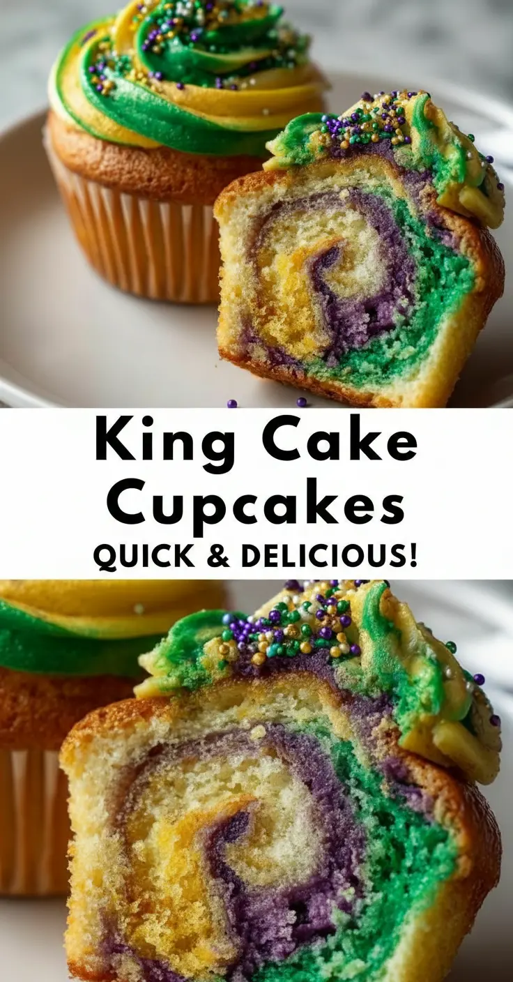 recipe image of flour sugar butter eggs baking powder vanilla buttermilk brown sugar cinnamon nutmeg powdered sugar milk sour cream cream cheese sprinkles purple green gold arranged on a white marble kitchen counter with healthy clear glass bowls and rustic brown wooden kitchen sets under soft diffuse daylight