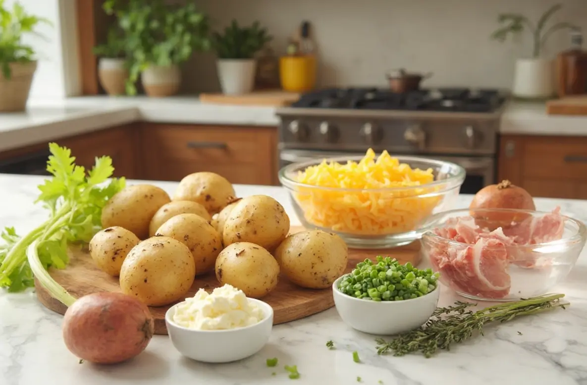 Loaded Baked Potato Soup preparation steps