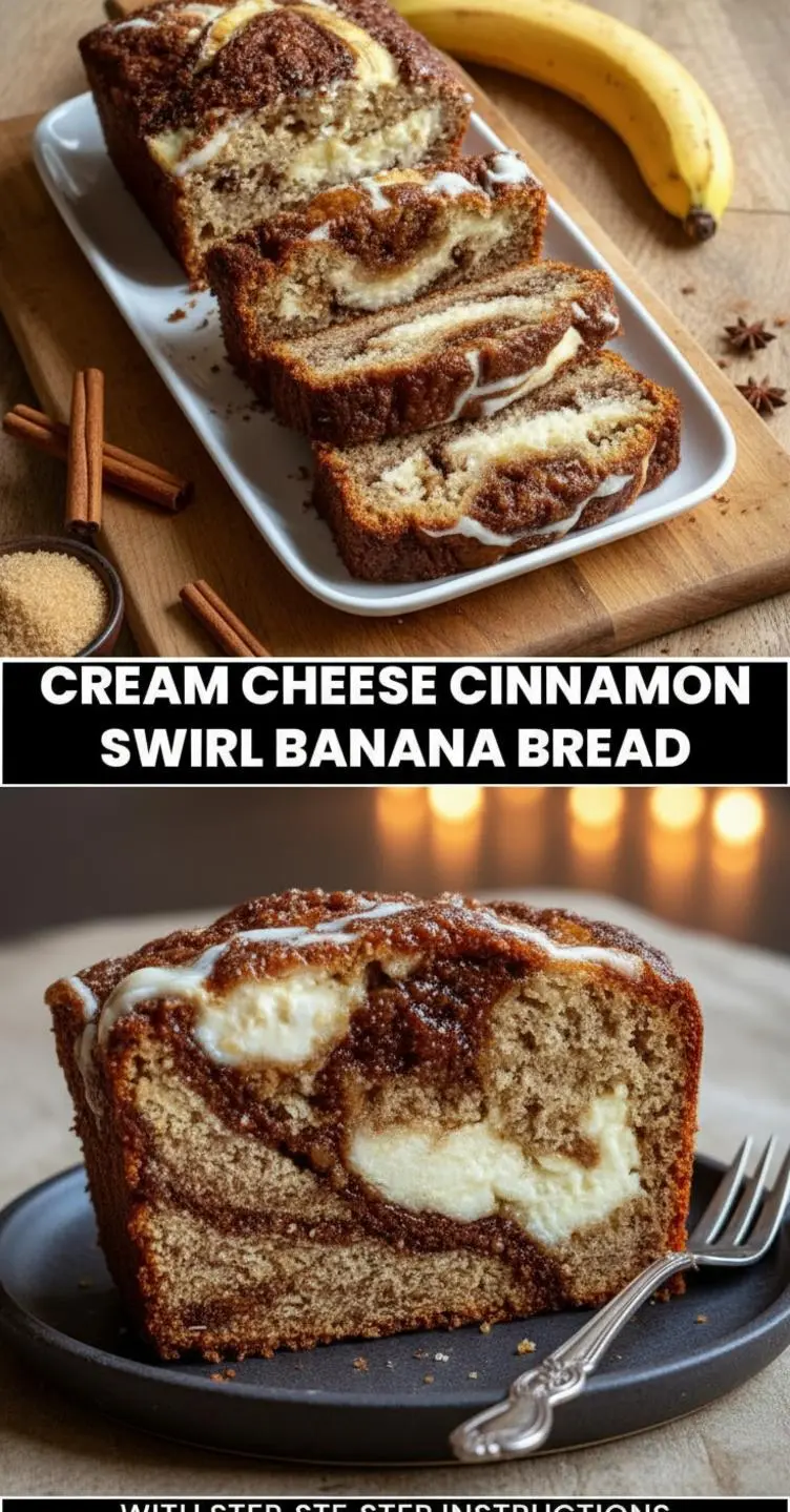 recipe image of ripe bananas flour sugar butter eggs baking soda salt vanilla cream cheese cinnamon granulated sugar walnuts rustic wooden kitchen sets white marble counter