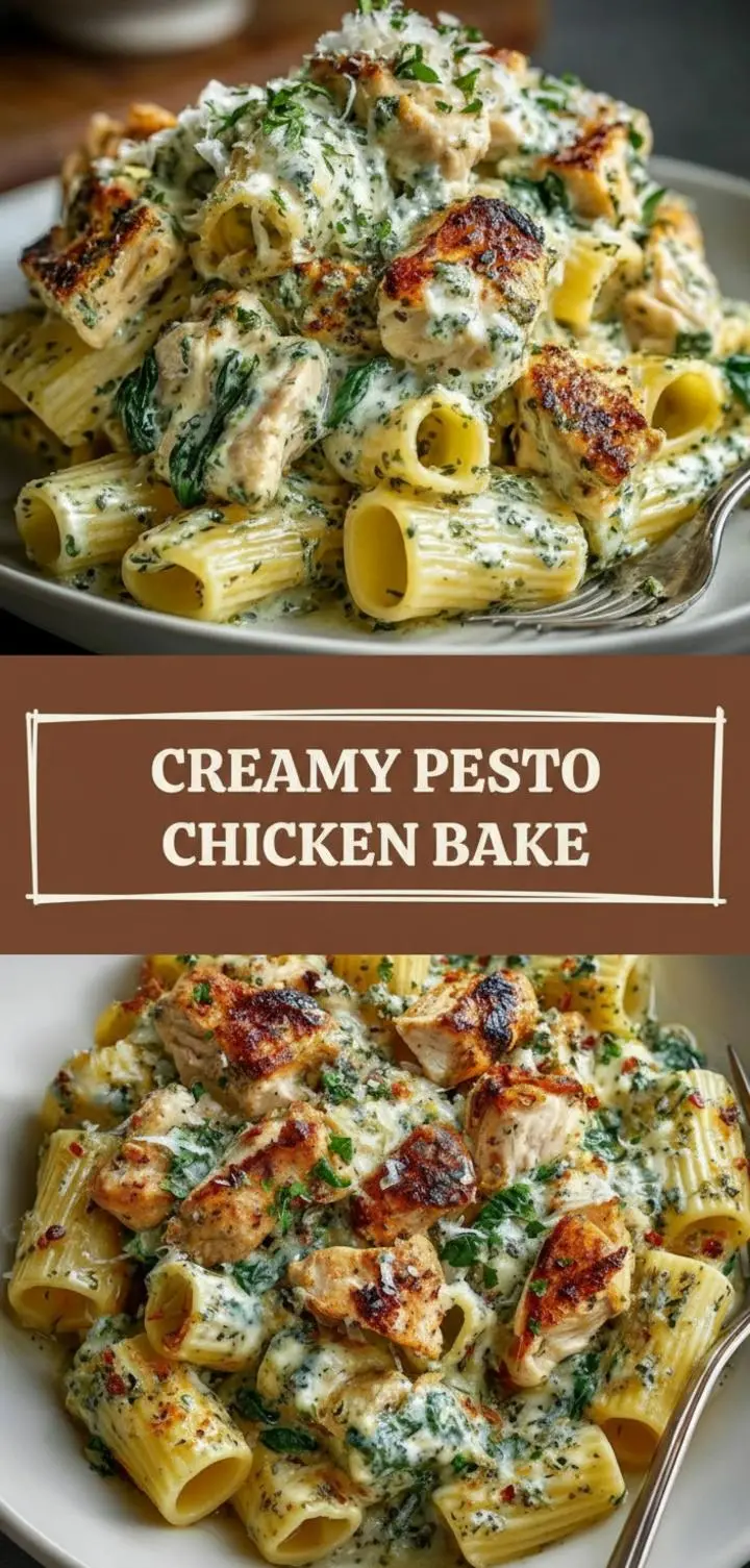 recipe image of realistic top down mise en place shot showing the fresh ingredients chicken breast basil pesto pasta penne rigatoni heavy cream parmesan cheese mozzarella garlic onion sun dried tomatoes spinach broccoli peas arranged on a white marble kitchen counter with healthy clear glass bowls and rustic brown wooden kitchen sets under soft diffuse daylight