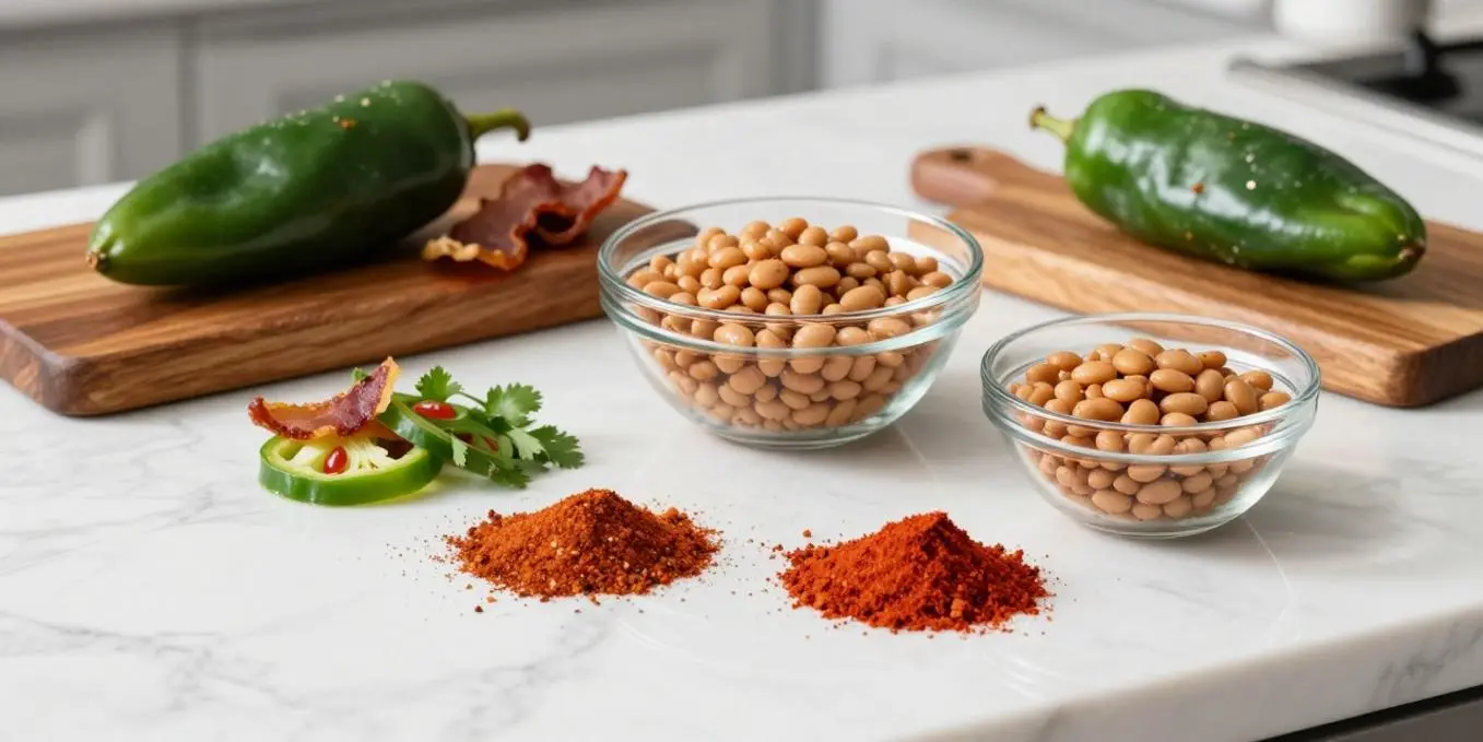 New Mexico Green Chile Frijoles with Bacon: Cozy Beans!