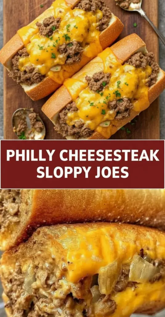 recipe image of ground beef onions green bell peppers provolone cheese mushrooms ketchup Worcestershire sauce beef broth garlic cheddar cheese cream cheese arranged on white marble kitchen counter with healthy clear glass bowls and rustic brown wooden kitchen sets under soft diffuse daylight