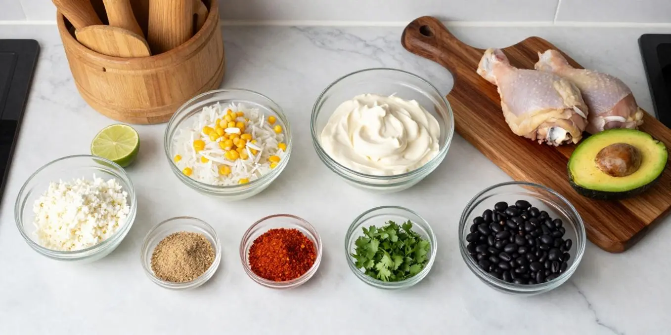 Quick Street Corn Chicken Rice Bowl Recipe - Easy Dinner!