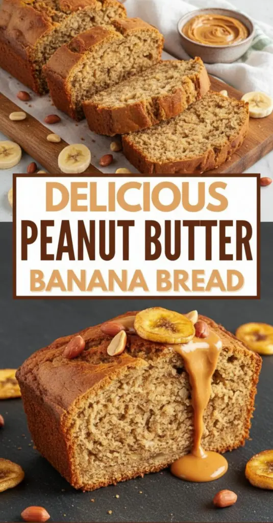 recipe image of ripe bananas creamy peanut butter flour baking soda eggs butter brown sugar vanilla extract salt chocolate chips peanut butter chips arranged on a white marble kitchen counter with healthy clear glass bowls and rustic brown wooden kitchen sets under soft diffuse daylight