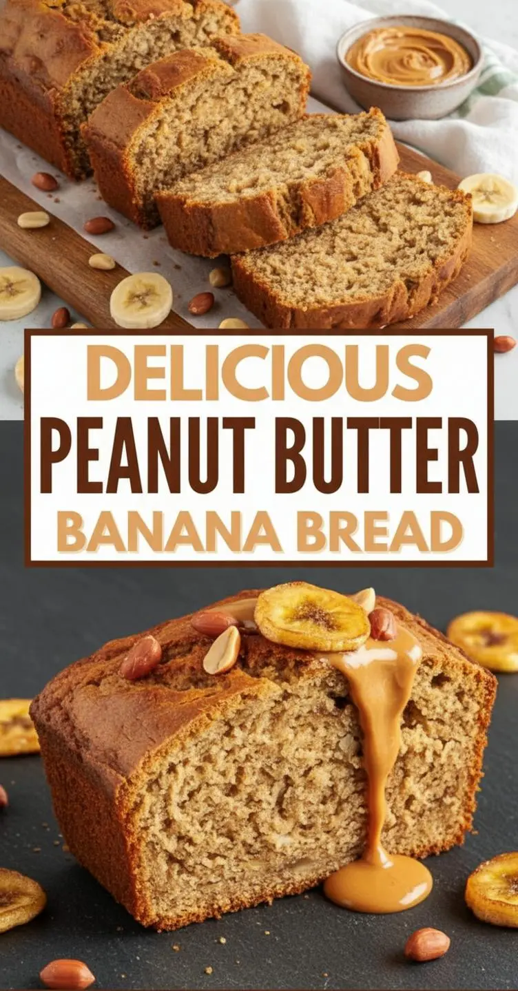 recipe image of ripe bananas creamy peanut butter flour baking soda eggs butter brown sugar vanilla extract salt chocolate chips peanut butter chips arranged on a white marble kitchen counter with healthy clear glass bowls and rustic brown wooden kitchen sets under soft diffuse daylight