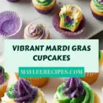Easy & Festive Mardi Gras Cupcakes: Decorating Made Simple!