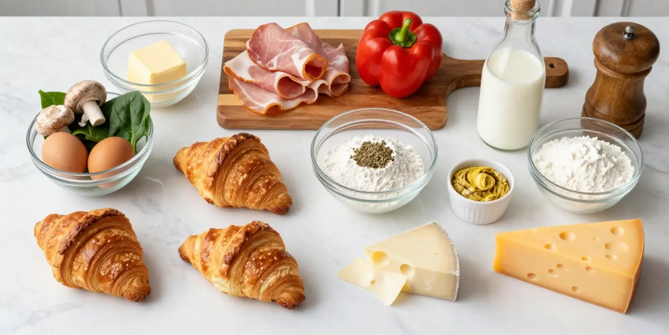 Quick & Crispy Baked Ham & Cheese Croissants You'll Love!