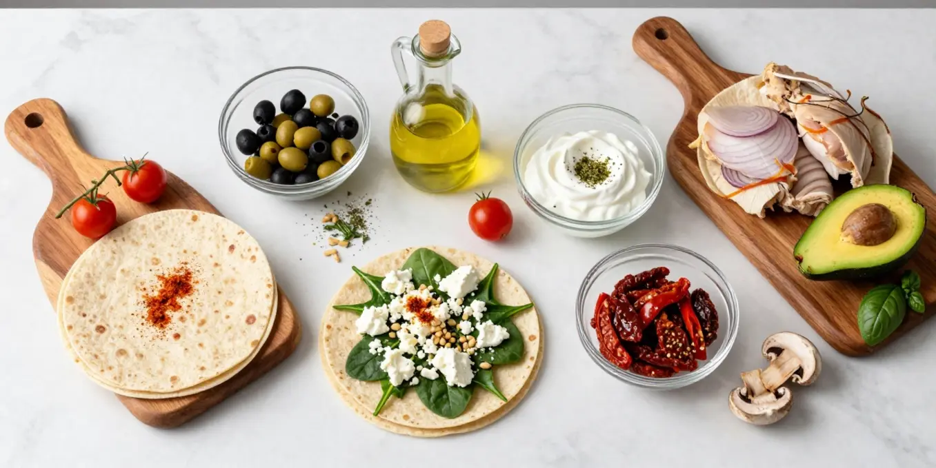 Mediterranean Quesadilla Lunch: Quick & Flavorful!