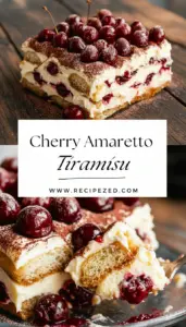 recipe image of mascarpone cheese ladyfingers cherries amaretto liqueur espresso coffee vanilla extract powdered sugar heavy cream cinnamon almond extract marsala wine chocolate shavings on a white marble kitchen counter with clear glass bowls and rustic brown wooden kitchen sets under soft diffuse daylight top down mise en place shot