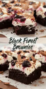 recipe image of chocolate cherries cream butter eggs flour sugar vanilla extract cocoa powder heavy cream sour cream almond extract arranged on a white marble kitchen counter with healthy clear glass bowls and rustic brown wooden kitchen sets under soft diffuse daylight