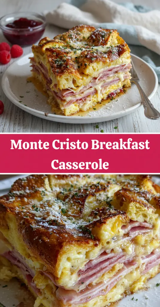 recipe image of fresh ingredients bread eggs milk butter cinnamon vanilla extract cream cheese ham cheese powdered sugar maple syrup nutmeg cloves arranged on a white marble kitchen counter with healthy clear glass bowls and rustic brown wooden kitchen sets under soft diffuse daylight