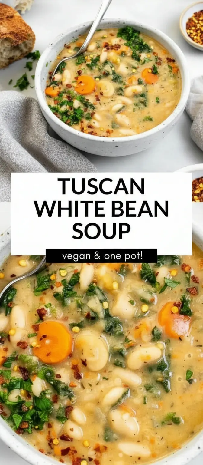 recipe image of white beans kale garlic onion celery carrot olive oil vegetable broth thyme rosemary bay leaves parmesan cheese lemon juice spinach sausage mushrooms arranged on a white marble kitchen counter with clear glass bowls and rustic wooden kitchen sets under soft diffuse daylight