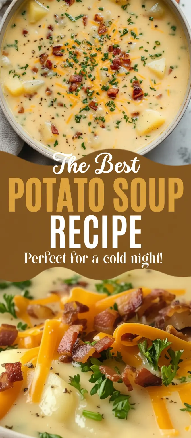 recipe image of realistic top down mise en place shot showing the fresh ingredients arranged on a white marble kitchen counter with healthy clear glass bowls and rustic brown wooden kitchen sets under soft diffuse daylight with potatoes cheese bacon sour cream butter onions garlic chicken broth flour salt pepper chives jalapeños ham mushrooms celery