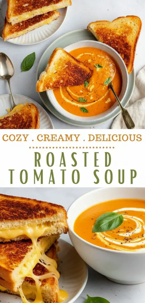 recipe image of a realistic top down mise en place shot showing the fresh ingredients tomatoes onion garlic vegetable broth olive oil basil thyme salt pepper cream parmesan cheese butter herbs spices arranged on a white marble kitchen counter with healthy clear glass bowls and rustic brown wooden kitchen sets under soft diffuse daylight