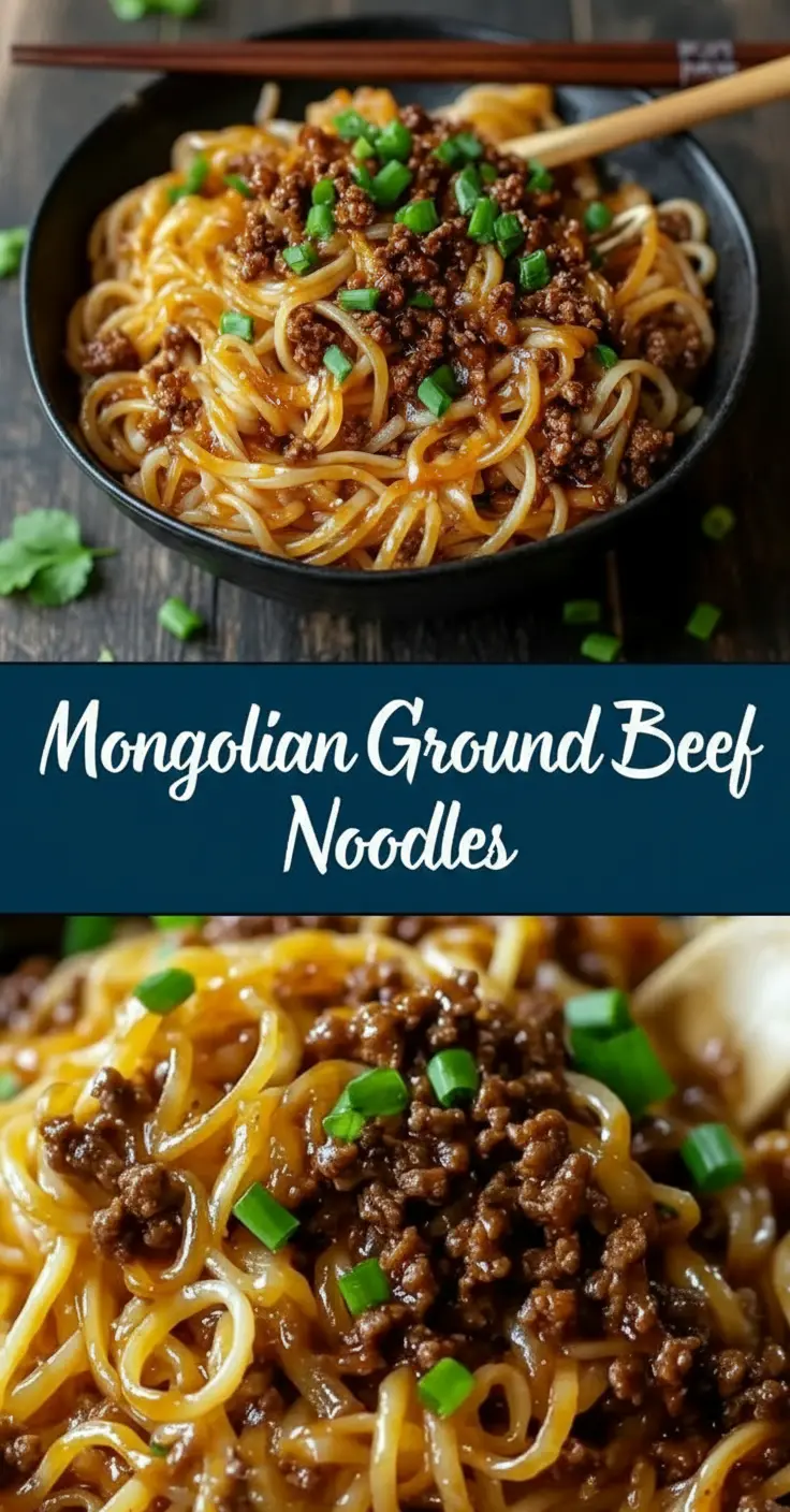 recipe image of a mise en place shot showing fresh ground beef udon noodles soy sauce garlic ginger sesame oil cabbage carrots bell peppers cornstarch chicken broth green onions chili flakes rice vinegar arranged on a white marble kitchen counter with healthy clear glass bowls and rustic brown wooden kitchen sets under soft diffuse daylight