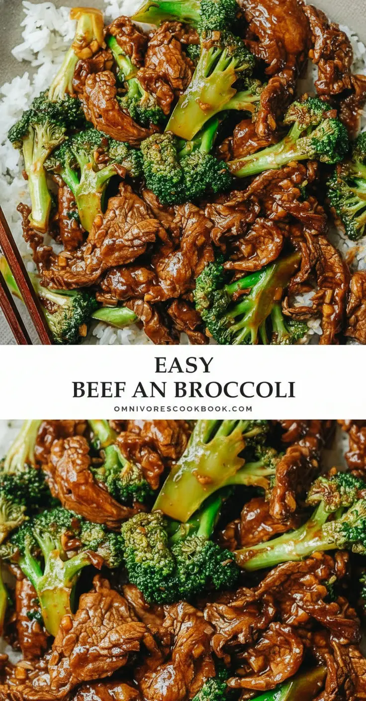 recipe image of a top down mise en place shot showing the fresh ingredients beef sirloin broccoli florets soy sauce garlic ginger cornstarch sesame oil vegetable oil chicken broth oyster sauce rice wine red pepper flakes green onions carrots arranged on a white marble kitchen counter with healthy clear glass bowls and rustic brown wooden kitchen sets under soft diffuse daylight