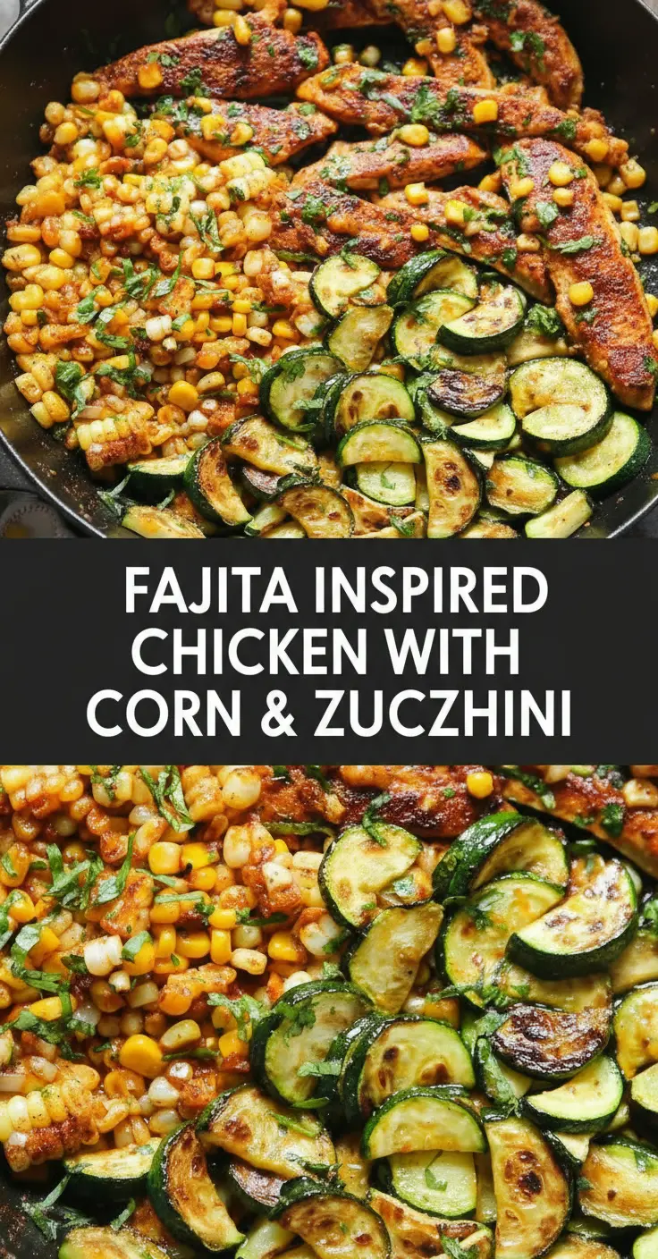 recipe image of a close up top down mise en place shot of fresh chicken breast zucchini corn kernels butter garlic olive oil salt pepper herbs like thyme or rosemary lemon juice chicken broth cream parmesan cheese bell peppers and mushrooms arranged on a white marble kitchen counter with healthy clear glass bowls and rustic brown wooden kitchen sets under soft diffuse daylight